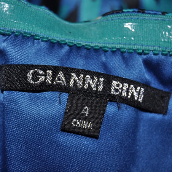 GIANNI BINI Aztec Print Strapless Cocktail Dress - Picture 6 of 7